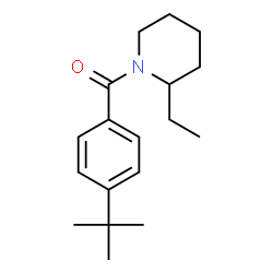 ChemSpider 2D Image | (4-tert-Butyl-phenyl)-(2-ethyl-piperidin-1-yl)-methanone | C18H27NO