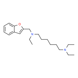 ChemSpider 2D Image | N-Benzofuran-2-ylmethyl-N,N',N'-triethyl-hexane-1,6-diamine | C21H34N2O