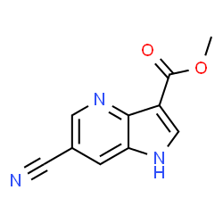 ChemSpider 2D Image | Methyl 6-cyano-1H-pyrrolo[3,2-b]pyridine-3-carboxylate | C10H7N3O2