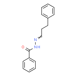 ChemSpider 2D Image | N'-(3-Phenylpropylidene)benzohydrazide | C16H16N2O