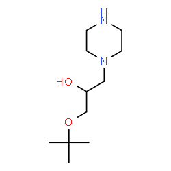 ChemSpider 2D Image | 1-tert-Butoxy-3-piperazin-1-yl-propan-2-ol | C11H24N2O2
