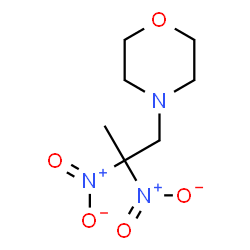 ChemSpider 2D Image | 4-(2,2-Dinitropropyl)morpholine | C7H13N3O5