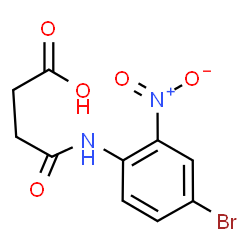 ChemSpider 2D Image | 4-[(4-Bromo-2-nitrophenyl)amino]-4-oxobutanoic acid | C10H9BrN2O5