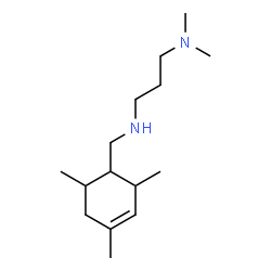 ChemSpider 2D Image | N,N-Dimethyl-N'-(2,4,6-trimethyl-cyclohex-3-enylmethyl)-propane-1,3-diamine | C15H30N2