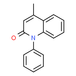 ChemSpider 2D Image | 4-METHYL-1-PHENYL-2(1H)-QUINOLONE | C16H13NO