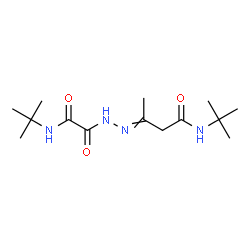 ChemSpider 2D Image | N-tert-Butyl-3-(tert-butylaminooxalyl-hydrazono)-butyramide | C14H26N4O3