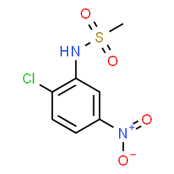ChemSpider 2D Image | N-(2-Chloro-5-nitrophenyl)methanesulfonamide | C7H7ClN2O4S