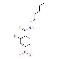 ChemSpider 2D Image | 2-Chloro-N-hexyl-4-nitrobenzamide | C13H17ClN2O3