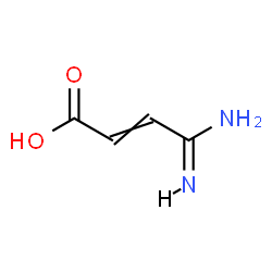 ChemSpider 2D Image | (4E)-4-Amino-4-imino-2-butenoic acid | C4H6N2O2