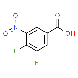 ChemSpider 2D Image | 3,4-Difluoro-5-nitrobenzoic acid | C7H3F2NO4