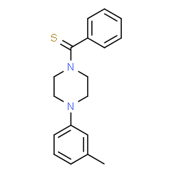 ChemSpider 2D Image | [4-(3-Methylphenyl)-1-piperazinyl](phenyl)methanethione | C18H20N2S