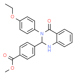 ChemSpider 2D Image | methyl 4-[3-(4-ethoxyphenyl)-4-oxo-1,2-dihydroquinazolin-2-yl]benzoate | C24H22N2O4