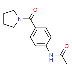 ChemSpider 2D Image | N-[4-(1-Pyrrolidinylcarbonyl)phenyl]acetamide | C13H16N2O2