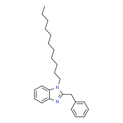 ChemSpider 2D Image | 2-Benzyl-1-undecyl-1H-benzimidazole | C25H34N2