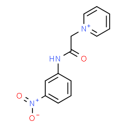 ChemSpider 2D Image | 1-{2-[(3-Nitrophenyl)amino]-2-oxoethyl}pyridinium | C13H12N3O3