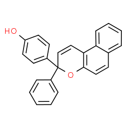 ChemSpider 2D Image | 4-(3-Phenyl-3H-benzo[f]chromen-3-yl)phenol | C25H18O2