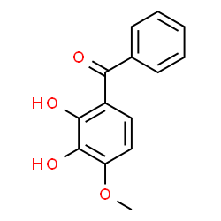 ChemSpider 2D Image | (2,3-Dihydroxy-4-methoxyphenyl)(phenyl)methanone | C14H12O4