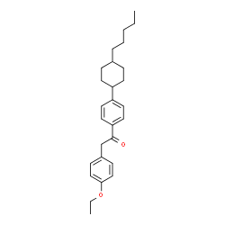 ChemSpider 2D Image | 2-(4-Ethoxyphenyl)-1-[4-(4-pentylcyclohexyl)phenyl]ethanone | C27H36O2
