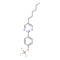 ChemSpider 2D Image | 5-Hexyl-2-(4-trifluoromethoxy-phenyl)-pyrimidine | C17H19F3N2O