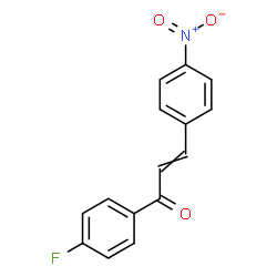 ChemSpider 2D Image | 1-(4-Fluoro-phenyl)-3-(4-nitro-phenyl)-propenone | C15H10FNO3