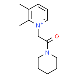 ChemSpider 2D Image | 2,3-Dimethyl-1-[2-oxo-2-(1-piperidinyl)ethyl]pyridinium | C14H21N2O
