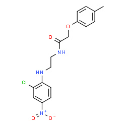 ChemSpider 2D Image | N-{2-[(2-Chloro-4-nitrophenyl)amino]ethyl}-2-(4-methylphenoxy)acetamide | C17H18ClN3O4
