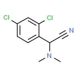 ChemSpider 2D Image | (2,4-Dichlorophenyl)(dimethylamino)acetonitrile | C10H10Cl2N2