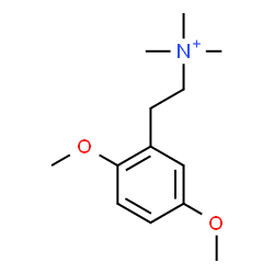 ChemSpider 2D Image | 2-(2,5-Dimethoxyphenyl)-N,N,N-trimethylethanaminium | C13H22NO2
