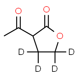 ChemSpider 2D Image | 2-Acetylbutyrolactone-3,3,4,4-d4 | C6H4D4O3
