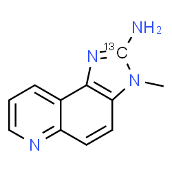 ChemSpider 2D Image | 3H-Imidazo[4,5-f]quinolin-2-amine-2-13C, 3-methyl- | C1013CH10N4