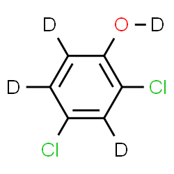 ChemSpider 2D Image | 2,4-Dichloro(O-~2~H_4_)phenol | C6D4Cl2O