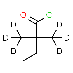 ChemSpider 2D Image | 2,2-Bis[(~2~H_3_)methyl]butanoyl chloride | C6H5D6ClO