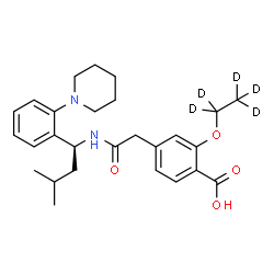 ChemSpider 2D Image | REPAGLINIDE-D5 | C27H31D5N2O4