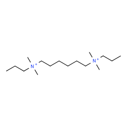 ChemSpider 2D Image | N,N,N',N'-Tetramethyl-N,N'-dipropyl-1,6-hexanediaminium | C16H38N2