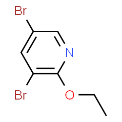 ChemSpider 2D Image | 3,5-Dibromo-2-ethoxypyridine | C7H7Br2NO