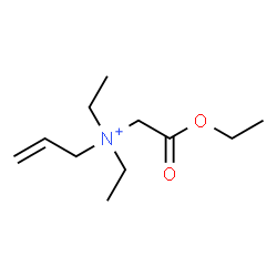 ChemSpider 2D Image | N-(2-Ethoxy-2-oxoethyl)-N,N-diethyl-2-propen-1-aminium | C11H22NO2