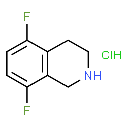 ChemSpider 2D Image | 5,8-Difluoro-1,2,3,4-tetrahydroisoquinoline hydrochloride (1:1) | C9H10ClF2N