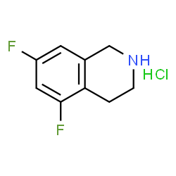 ChemSpider 2D Image | 5,7-Difluoro-1,2,3,4-tetrahydroisoquinoline hydrochloride | C9H10ClF2N