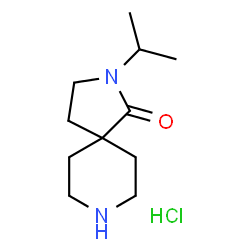 ChemSpider 2D Image | 2-Isopropyl-2,8-diazaspiro[4.5]decan-1-one hydrochloride | C11H21ClN2O