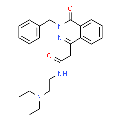ChemSpider 2D Image | 2-(3-Benzyl-4-oxo-3,4-dihydro-1-phthalazinyl)-N-[2-(diethylamino)ethyl]acetamide | C23H28N4O2