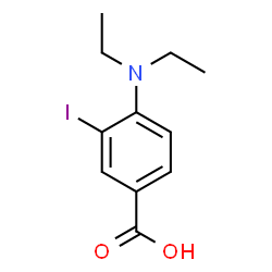 ChemSpider 2D Image | 4-(Diethylamino)-3-iodobenzoic acid | C11H14INO2
