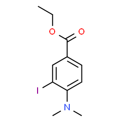 ChemSpider 2D Image | Ethyl 4-(dimethylamino)-3-iodobenzoate | C11H14INO2