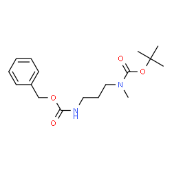 ChemSpider 2D Image | TERT-BUTYL N-(3-{[(BENZYLOXY)CARBONYL]AMINO}PROPYL)-N-METHYLCARBAMATE | C17H26N2O4