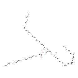 ChemSpider 2D Image | 2-[(9E)-9-Octadecenoyloxy]-3-(palmitoyloxy)propyl (9Z,12Z)-9,12-octadecadienoate | C55H100O6