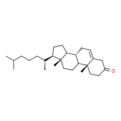 ChemSpider 2D Image | (9xi,14xi)-Cholest-5-en-3-one | C27H44O