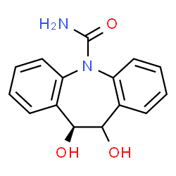 ChemSpider 2D Image | (10S)-10,11-Dihydroxy-10,11-dihydro-5H-dibenzo[b,f]azepine-5-carboxamide | C15H14N2O3