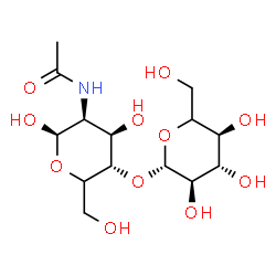 ChemSpider 2D Image | (5xi)-2-Acetamido-2-deoxy-4-O-[(5xi)-beta-D-xylo-hexopyranosyl]-beta-D-lyxo-hexopyranose | C14H25NO11