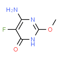 ChemSpider 2D Image | 6-Amino-5-fluoro-2-methoxy-4(1H)-pyrimidinone | C5H6FN3O2