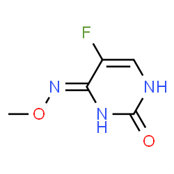 ChemSpider 2D Image | 5-Fluoro-4-(methoxyamino)-2(1H)-pyrimidinone | C5H6FN3O2