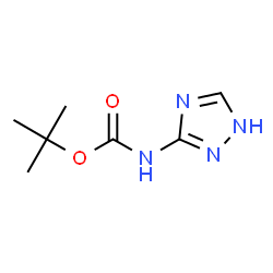 ChemSpider 2D Image | tert-butyl N-(1H-1,2,4-triazol-3-yl)carbamate | C7H12N4O2